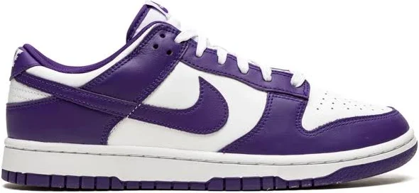 Nike - Dunk Low "Court Purple" sneakers - unisex - Calf Leather - 12 - White