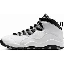 Jordan 10 Retro OG Steel Classic Leather Basketball Shoes With MJ Career Details HJ6779-104