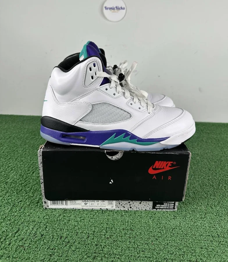 Size 9.5 - Air Jordan 5 Retro Grape 2025 - Lightly Used