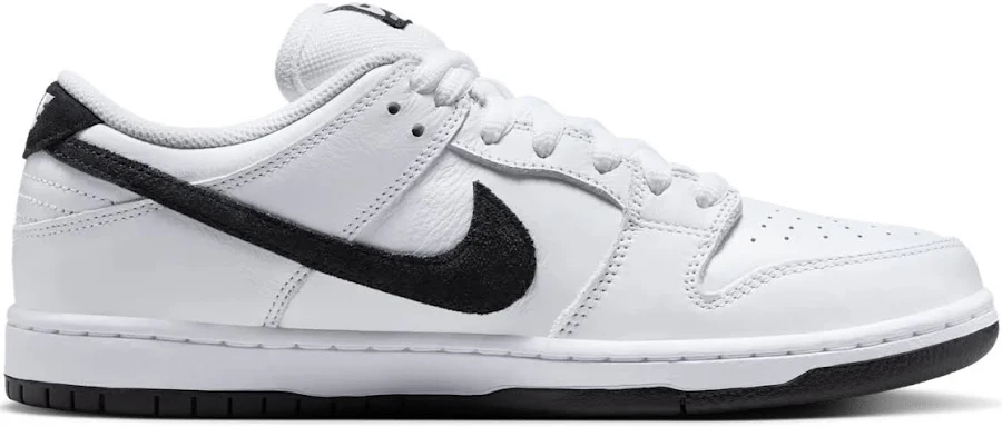 Nike SB Dunk Low Sneakers - White and Black 6