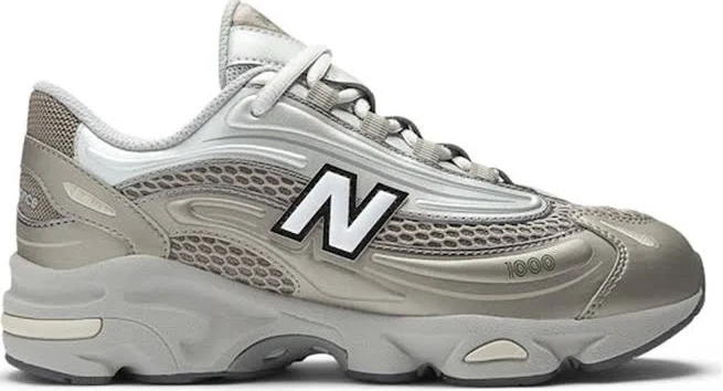New Balance 1000 Arid Stone Light Silver Metallic GS GC1000NK | Size US 5