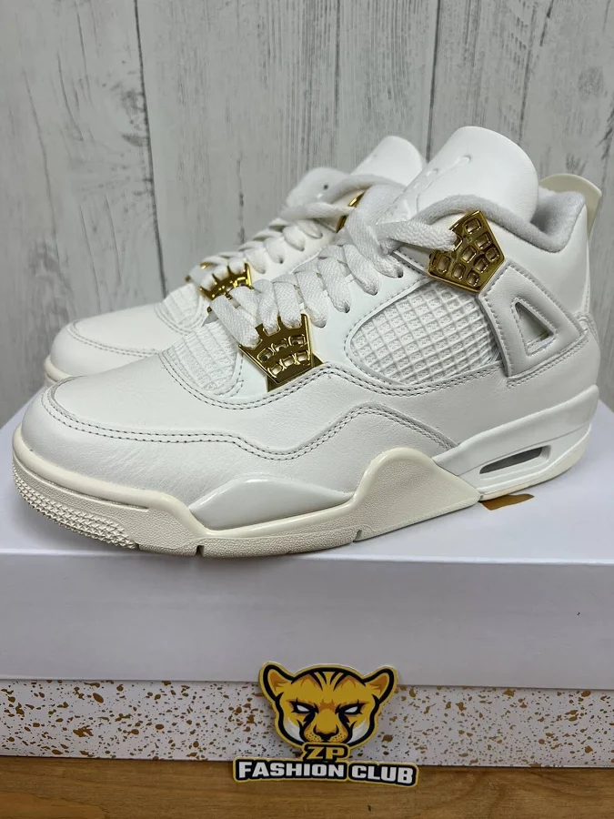 Air Jordan 4 Retro Metallic Gold AQ9129-170 Women Size 6-12