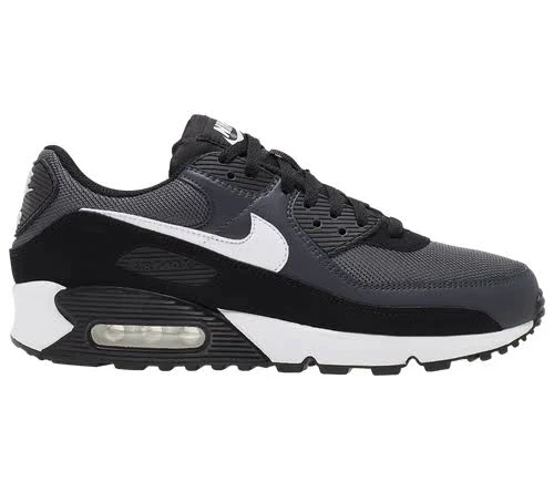 Nike Mens Air Max 90 - Running Shoes Iron Grey/White/Dark Smoke Grey Size 08.0