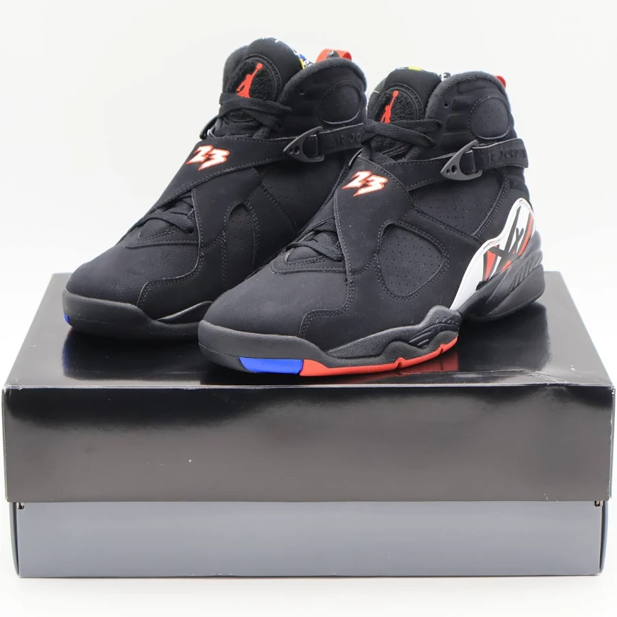305381-062 Nike Air Jordan 8 Retro Playoffs Black True Red White Blue