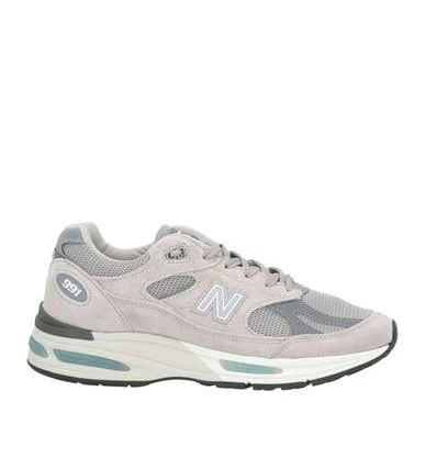 New Balance 991 Woman Sneakers Grey Size 5 Leather, Textile fibers