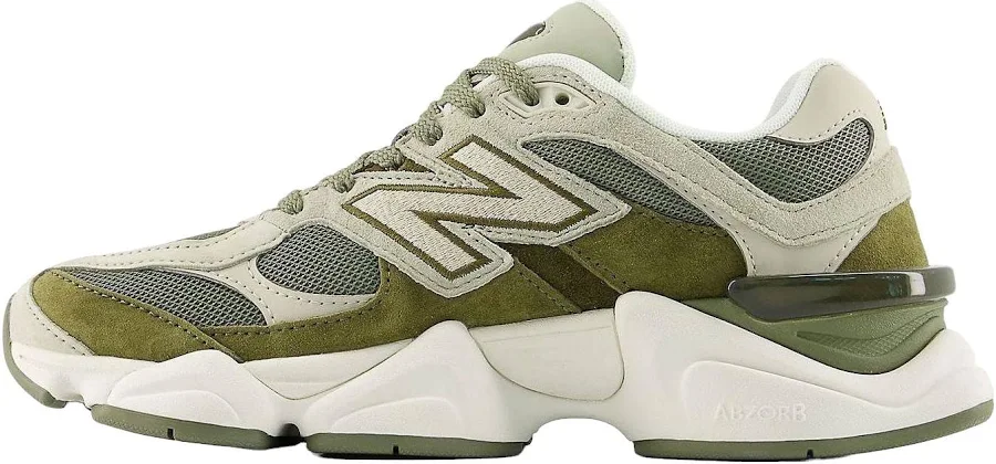New Balance 9060 "dark Olivine - Dark Olivine/white