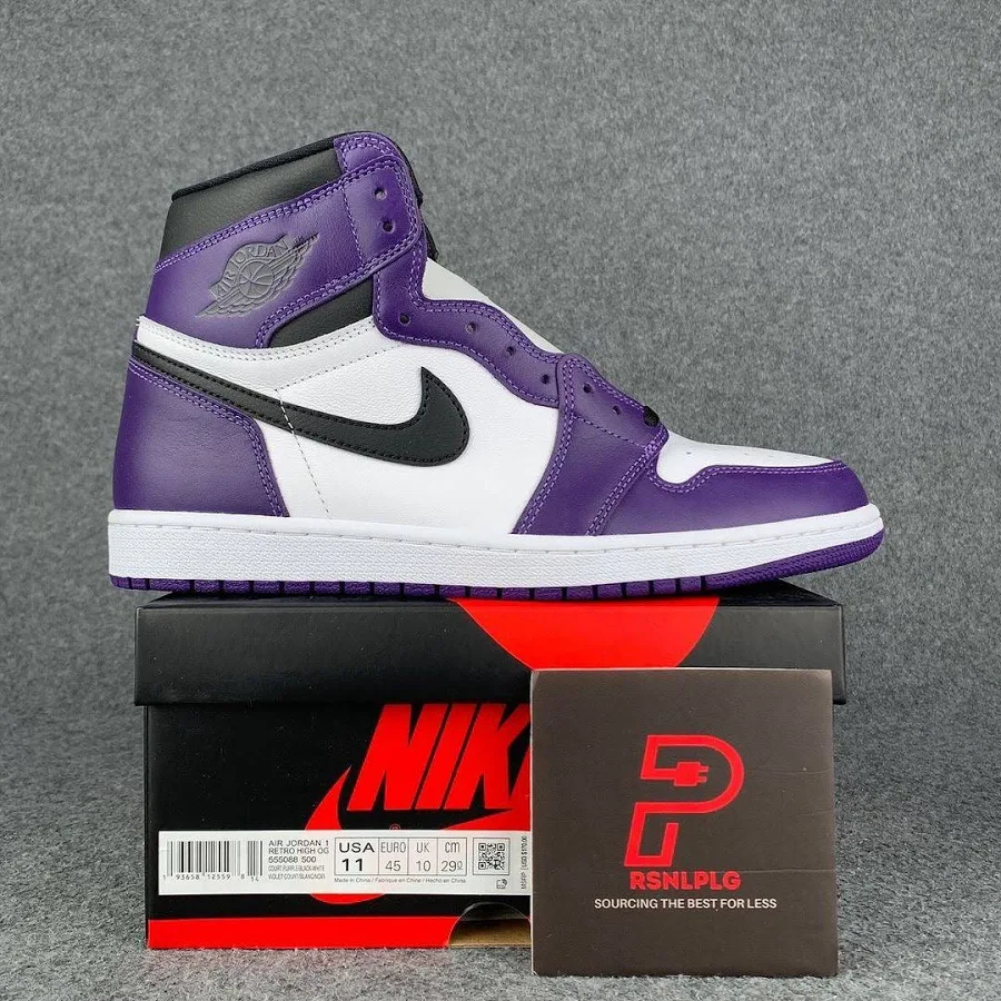 Air Jordan 1 Retro High OG 'Court Purple 2.0', EUR 38.5 • US 6 • UK 5.5