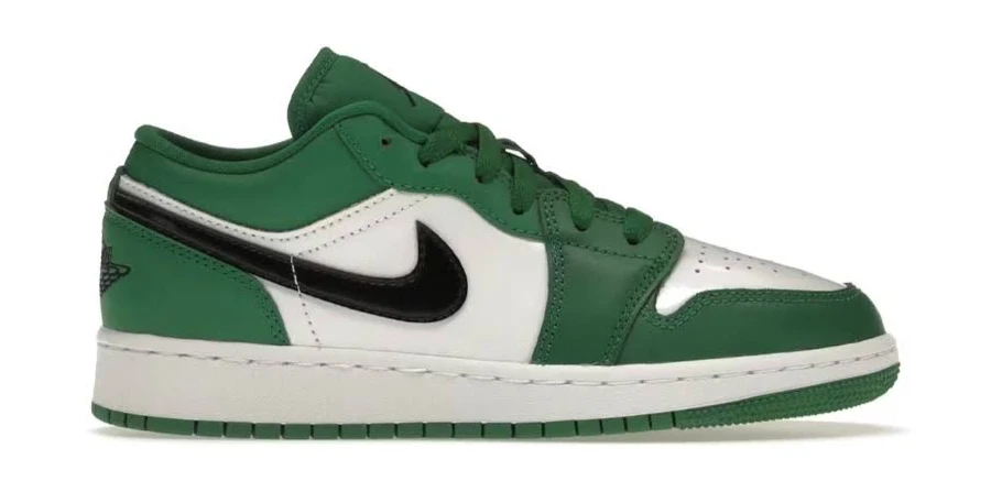 Jordan 1 Low Boys' Pine Green