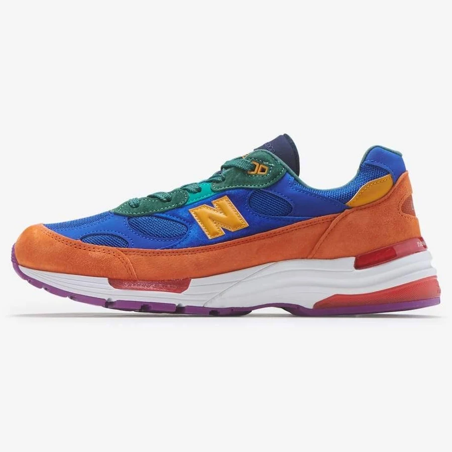 Men's New Balance 992 Multi NB992MC Orange Black Green Blue