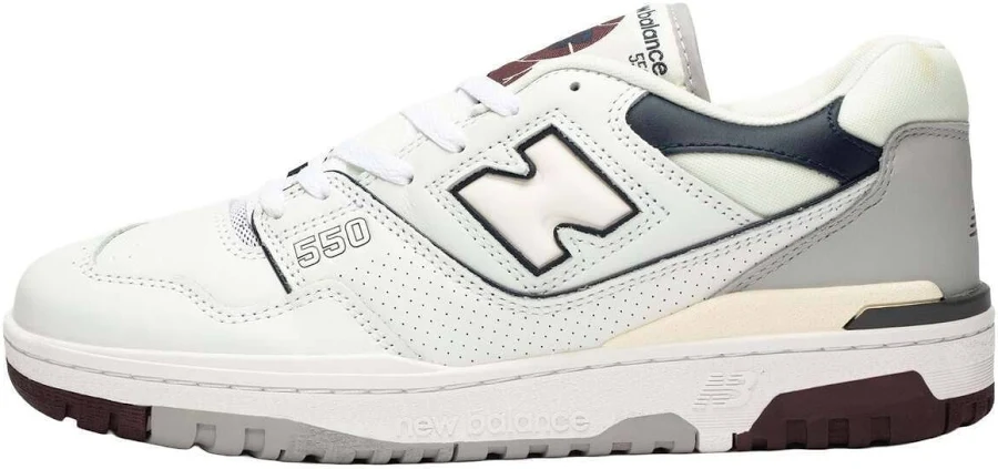 New Balance550 'White Indigo Burgundy' -US SIZES NEW - 6 (EU 39)