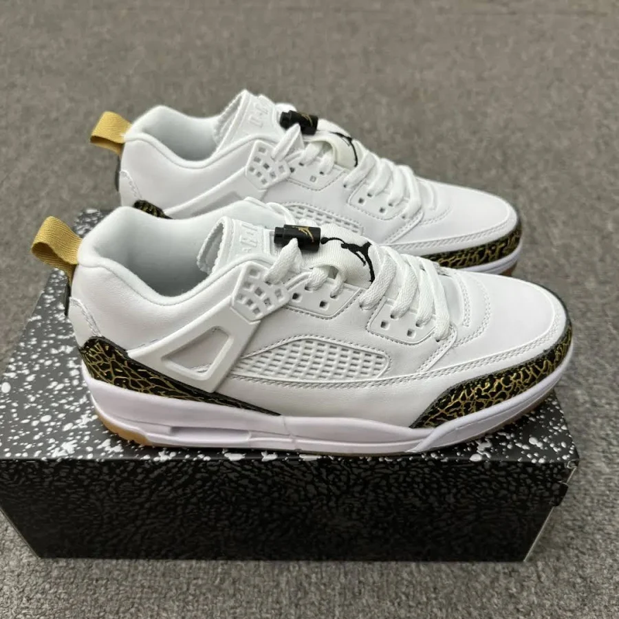 retro luxury Air Jordan 4 White Gold - Air Jordan 4 Retro White Gold