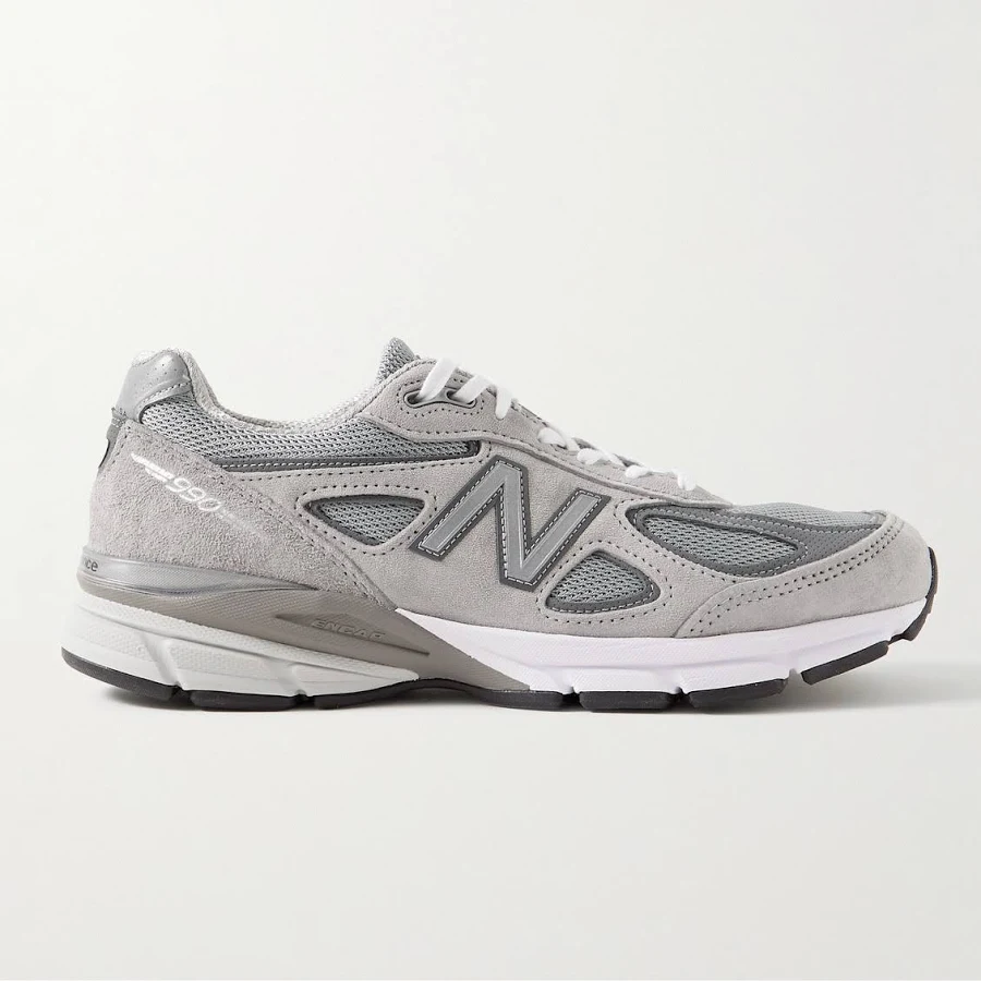 New Balance 990v4 Suede and Mesh Sneakers - Men - Gray Suede Shoes - UK 11.5