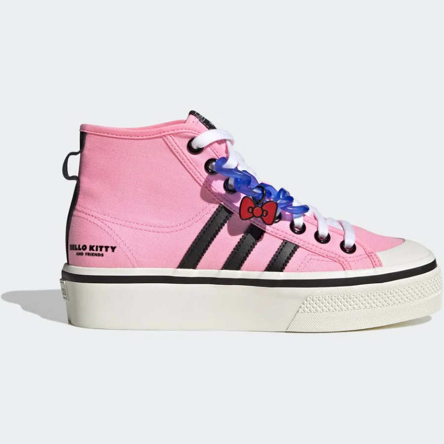 Women's adidas Nizza Platform Mid Shoes Pink Glow