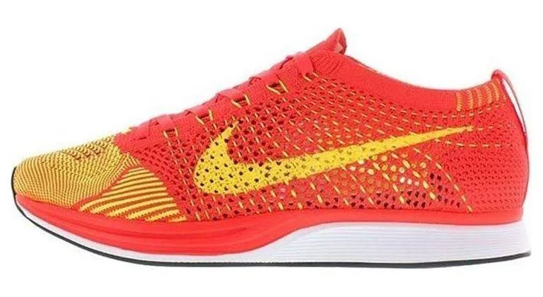 Nike Men's Flyknit Racer 'Bright Crimson' - Red - Low-top sneakers
