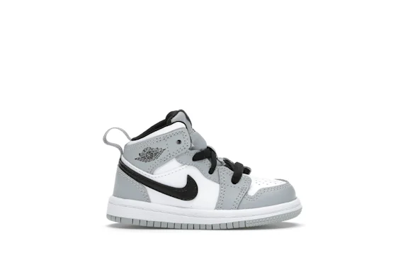 Jordan 1 Mid Light Smoke Grey (para niños)