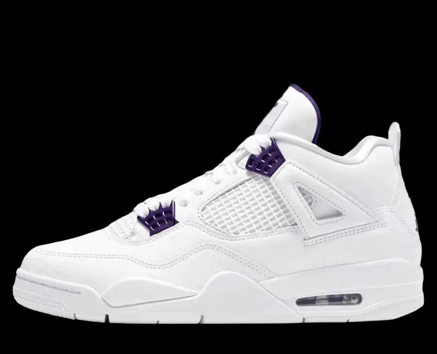 NIKE AIR JORDAN 4 "METALLIC PACK" COURT PURPLE