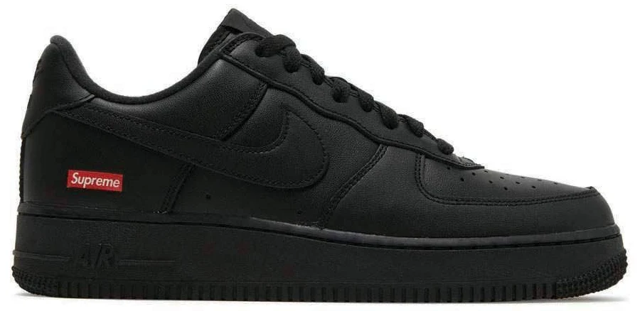 Nike Supreme X Air Force 1 Low Box Logo Black Everlasting Sneaker