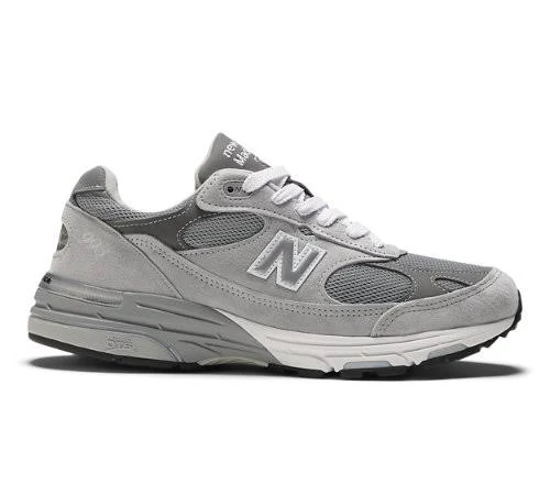 New Balance Unisex Made in USA 993 Sneakers - Grey/White (Size 9.5 X-Wide)
