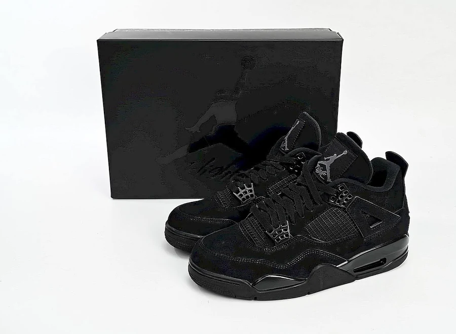 Nike Air Jordan 4 Retro Black Cat Triple Black Men’s Basketball