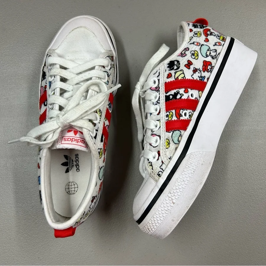 Adidas X Hello Kitty Nizza Platform Sneaker Shoe Sanrio Characters Us