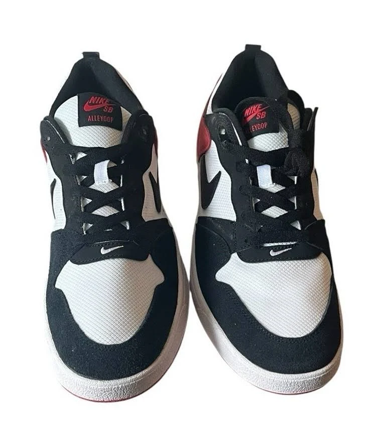 Nike Sb Alleyoop Men's Skateboarding Shoes Black Red White Comfortable