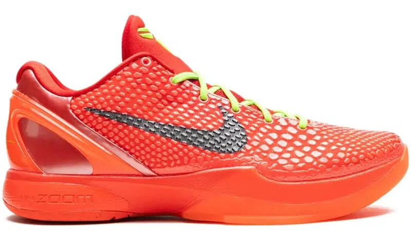 Kobe 6 Protro "reverse Grinch" Sneakers In Red