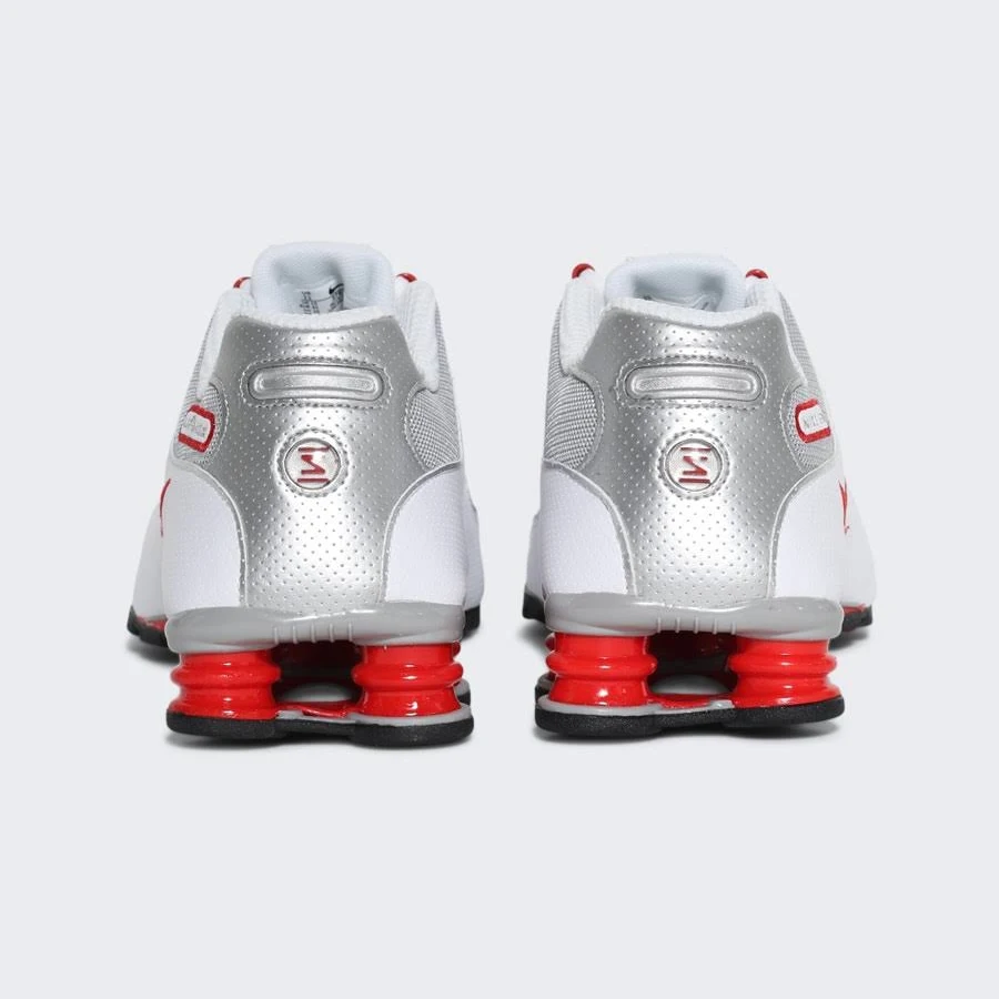Nike Shox Nz Sneakers White And Metallic Silver-sport Red | White | M12/w13.5 | The Webster