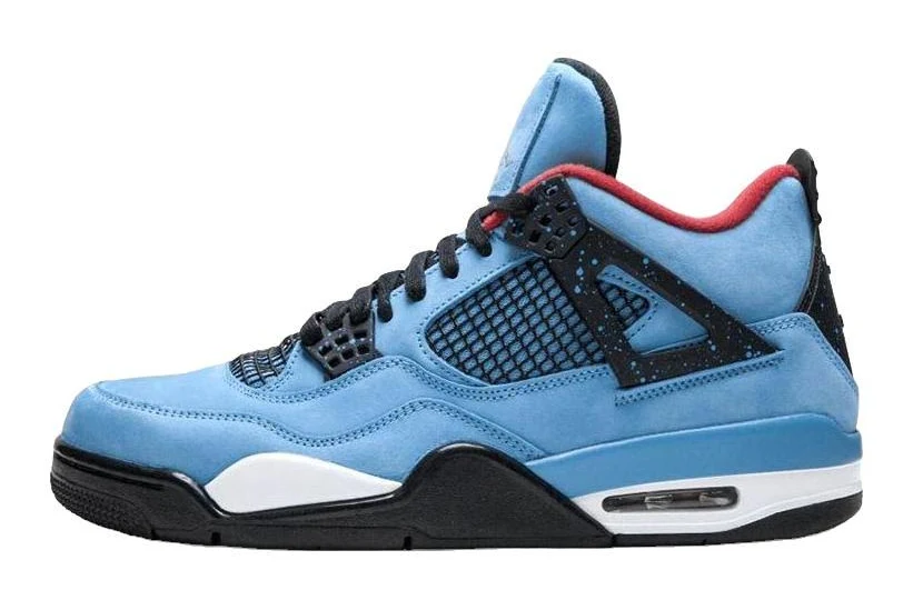 Jordan Air 4 Retro X Travis Scott "cactus Jack - University Blue/varsity Red/black