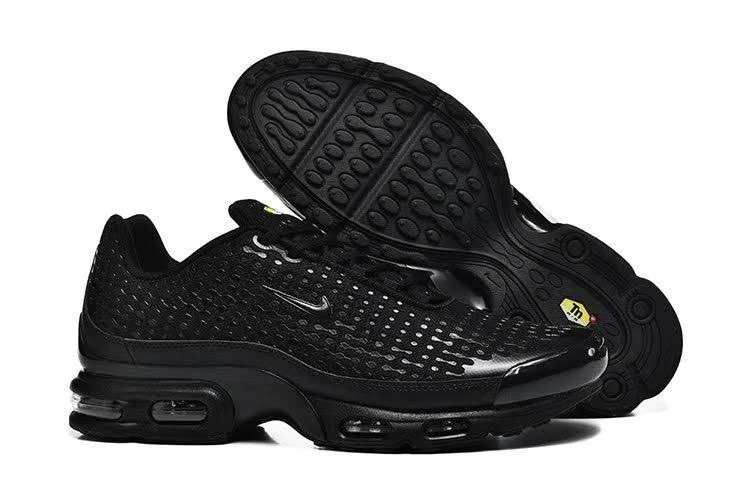 2025 Nike Air Max Plus Tn Men's Air Cushion Sneaker All Black Shoes