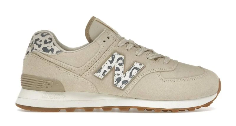 New Balance 574 Sea Salt Leopard (Women's)