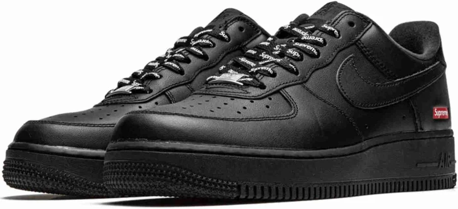 Nike Supreme x Air Force 1 Low Box Logo - Black CU9225-001
