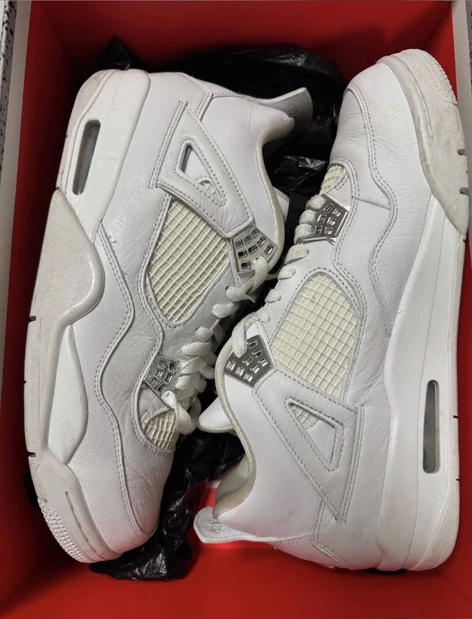 Jordan Air Jordan 4 Retro Pure Money 2017 White 308497-100 Men's
