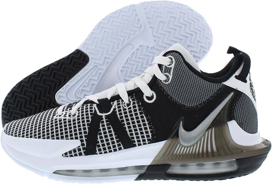Nike Lebron Witness Vii Dm1123 100 White Black Basketball Sneakers