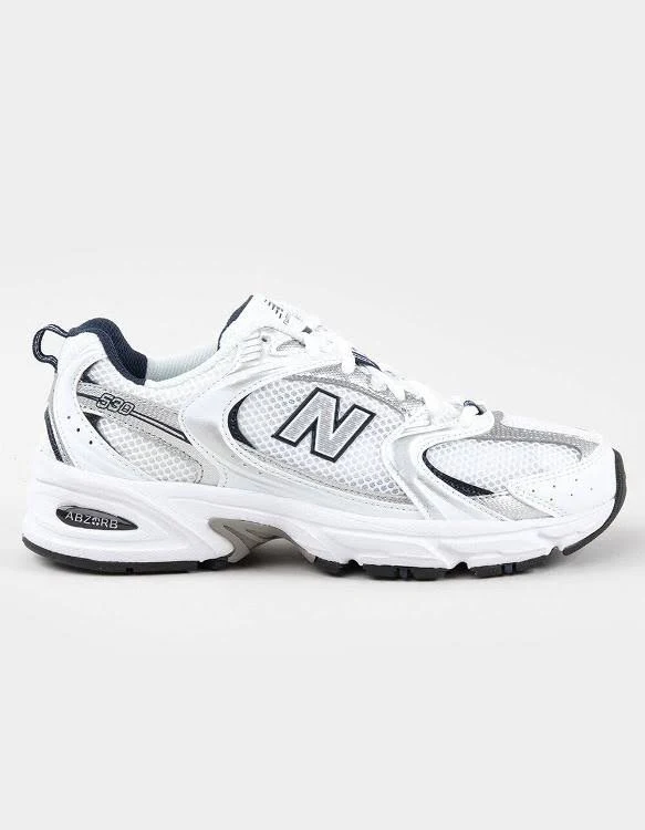 New Balance 530 Womens Shoes - White/navy - Size: 8.5