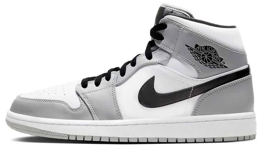 Nike Air Jordan 1 Mid "Light Smoke Grey/White/Black"