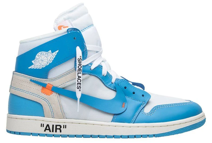 Off-White x Air Jordan 1 Retro High OG 'UNC' | Blue | Men's Size 4