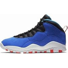 Jordan Men's Racer Blue/Team Orange-Black Air 10 Retro 'Tinker' 310805-408