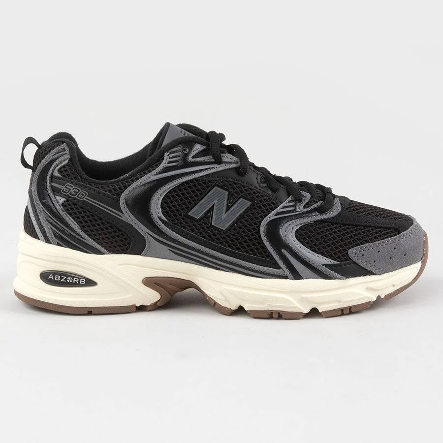 New Balance 530 Womens Shoes - Black / Dark Grey - Size: 6