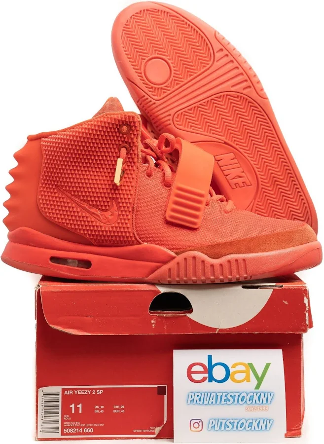 Nike Air Yeezy 2 Red October Size 11 - 508214-660 - 100% Authentic