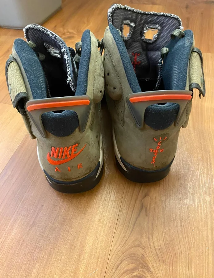 Air Jordan 6 Travis Scott Military Green - Size 13.5 - Moderately Worn