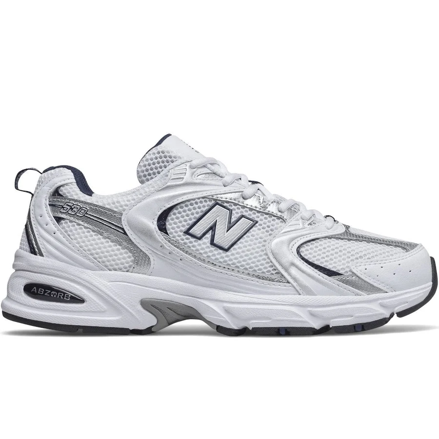 New Balance 530 (MR530SG), White/Natural Indigo / 6.5 M/8W
