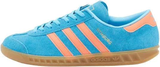 Adidas Hamburg Women Sneakers - Sky Rush/semi Coral/gold Metallic