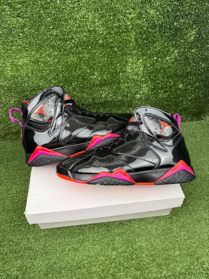 Size 12 - Air Jordan 7 Retro Black Gloss W Men's Size 10.5