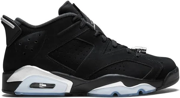 Jordan 6 Retro Low Metallic Silver Sneakers