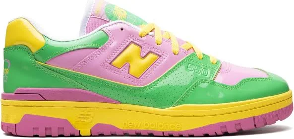 New Balance - 550 contrast sneakers - men - Rubber/Fabric/Patent Calf Leather - 8.5 - Green