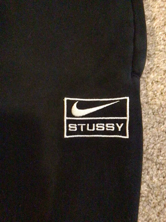 Nike X Stussy Stone Washed Fleece Sweatpants (fw23) Black.