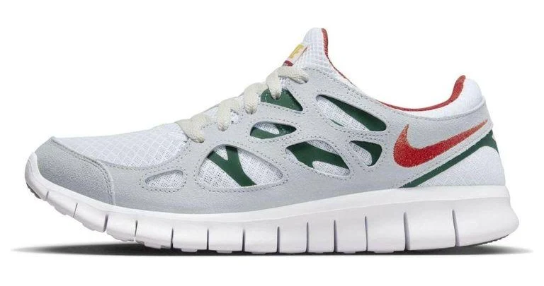 Nike Men's Free Run 2 Gorge Cinnabar' - White - Low-top sneakers - 7.5
