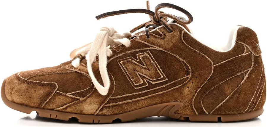 Miu Miu X NEW BALANCE Suede 530 SL Sneakers 35.5 Cinnamon