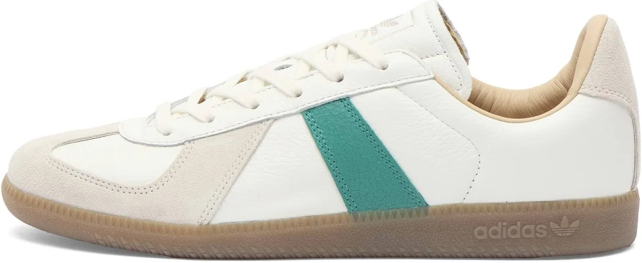 adidas BW Army Sneaker in White/Green/Gum, Size UK 8.5 | END Clothing