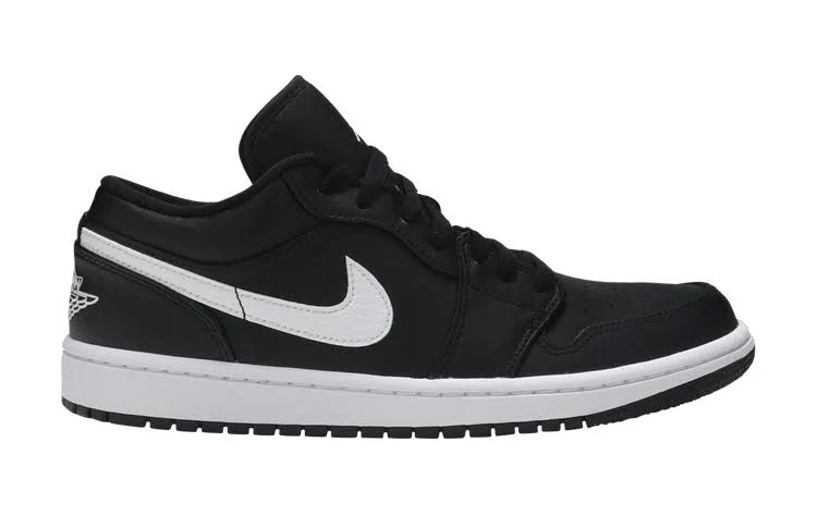 Jordan 1 Low Black White (Women's), UK 8